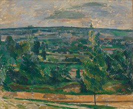 Landscape in Jas de Bouffan. Artist: Cézanne, Paul (1839-1906)