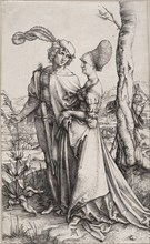 Young Couple Threatened by Death (The Promenade). Artist: Dürer, Albrecht (1471-1528)