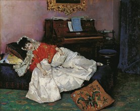 The Reading (Aline Masson). Artist: Madrazo y Garreta, Raimundo de (1841-1920)