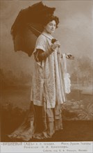 Olga Leonardovna Knipper-Chekhova as Ranevskaya in The Cherry Orchard. Artist: Fischer, Karl August (1859-after 1923)