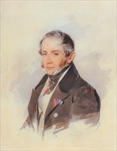 Portrait of the composer Count Matvey Vielgorsky (1794-1866), 1830s. Artist: Sokolov, Pyotr Fyodorovich (1791-1848)