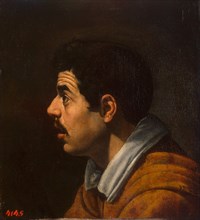 Head of a Man in Profile, c. 1616-1617. Artist: Velàzquez, Diego (1599-1660)