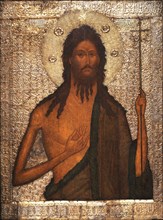 Saint John the Baptist, c. 1560. Artist: Russian icon