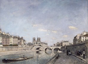 The Seine and Notre-Dame, 1864. Artist: Jongkind, Johan Barthold (1819-1891)