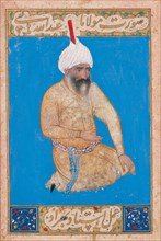 Portrait of the Persian poet Hatefi (1454-1521), ca 1510-1511. Artist: Behzad, (Kamal ud-Din Behzad Herawi) (1460-1535)