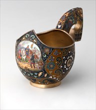 Kovsh (drinking vessel or ladle), Between 1908 and 1917. Artist: Rückert, Fyodor, (Fabergé manufacture) (active 1890-1917)