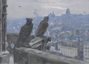 Paris as seen from the towers of Notre Dame, c. 1900. Artist: Moreau-Nélaton, Adolphe Étienne Auguste (1859-1927)