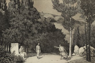Pyramus and Thisbe II (From the series Opus II), 1879. Artist: Klinger, Max (1857-1920)