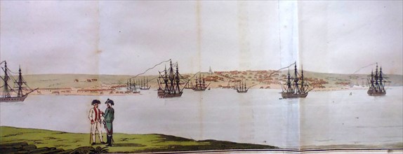 Port of Sevastopol. From Travels through the southern provinces of the Russian empire in 1793 and 1 Artist: Tardieu, Pierre François (1752-1798)