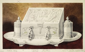 Design of an Inkstand Shaped like a Casket. (Series The Dowry of Grand Princess Maria Pavlovna), 1 Artist: Carl Edvard Bolin company