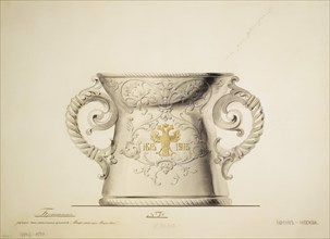 Design of a Silver Vase, 1910s. Artist: Carl Edvard Bolin company