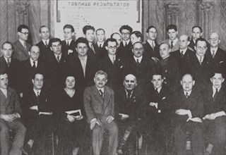 Group Portrait of the Participants of the Second International Chess Tournament, Moscow 1935, 1935. Artist: Anonymous