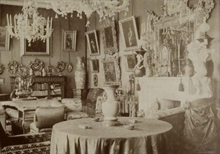 The living room at the Pyotr Durnovo' Dacha in Petersburg, 1880s. Artist: Durnovo, Pyotr Pavlovich (1835-1918)
