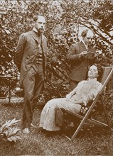 Emil, Anna and Nikolai Medtner, 1900s. Artist: Anonymous