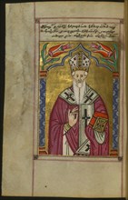 Saint Gregory the Illuminator (From: Hymnal manuscript, Constantinople), 1678. Artist: Anonymous