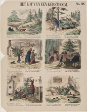 The Story of a Christmas tree, Second Half of the 19th century. Artist: Anonymous