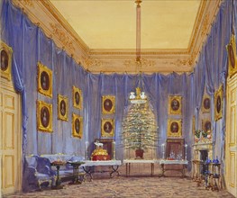 Queen Victoria's Christmas Tree, Windsor Castle, 1845. Artist: Nash, Joseph (1806-1885)