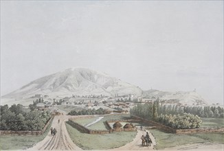 View of Pyatigorsk, Mid of the 19th century. Artist: Anonymous