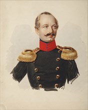 Portrait of Nikolay Fyodorovich Plautin (1794-1866), 1839-1843. Artist: Klünder, Alexander Ivanovich (1802-1875)