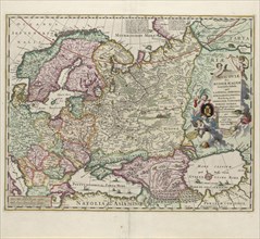 Map of Russia, Second Half of the 17th century. Artist: Visscher, Nicolaes (1618-1679)