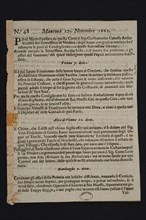 Gazzetta di Mantova - oldest Italian newspaper, 1665. Artist: Historic Object