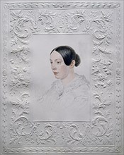 Portrait of Adelaida Alexandrovna Senkovskaya (1800-1858), née Baroness von Rahl, End 1840s. Artist: Briullov, Alexander Pavlovich (1798-1877)