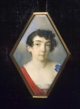 Portrait of Anna Mikhailovna Khitrovo, née Golenishcheva-Kutuzova (1782-1846), ca 1802. Artist: Anonymous