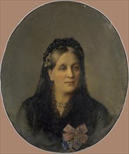 Portrait of Princess Maria Alexandrovna Dolgorukaya, née Apraxina (1816-1892), Second Half of the 19 Artist: Anonymous