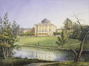View of the Pavlovsk Palace, 1847. Artist: Anonymous