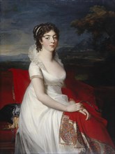 Portrait of Countess Obolenskaya, 1806. Artist: Mosnier, Jean Laurent (1743/44-1808)