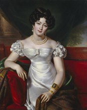 Portrait of Countess Julia Samoilova, ca 1825. Artist: Mitoire, Benois Charles (?-after 1830)