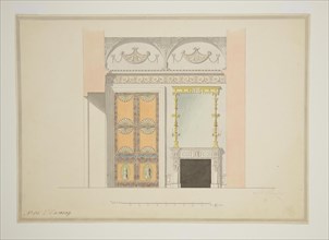 Design of the Cabinet Library, Early 1780s. Artist: Cameron, Charles (ca. 1730/40-1812)
