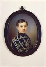 Portrait of Tsarevich Nicholas Alexandrovich of Russia (1843?1865), c. 1861. Artist: Rockstuhl, Alois Gustav (1798-1877)
