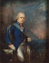 Portrait of Grand Duke Constantine Pavlovich of Russia (1779-1831) before the Battle of Novi, 1799. Artist: Anonymous