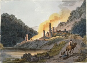 Iron Works, Colebrook Dale, 1805. Artist: Loutherbourg, Philip James, the Younger (1740-1812)