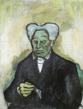 Portrait of Arthur Schopenhauer, 1908. Artist: Kubista, Bohumil (1884-1918)