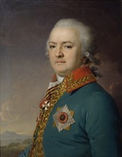 Portrait of Alexander Vasilyevich Polikarpov (1753-1811), 1796. Artist: Borovikovsky, Vladimir Lukich (1757-1825)