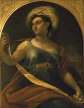 Portrait of the actress Ekaterina Semyonova (1786-1849) as Delphic Sibyl, 1828. Artist: Kiprensky, Orest Adamovich (1782-1836)