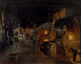 Ironworks, 1902. Artist: Shilder, Andrei Nikolayevich (1861-1919)
