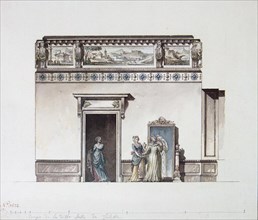The Pavlovsk Palace. Design for the dressing room, End 1790s. Artist: Quarenghi, Giacomo Antonio Domenico (1744-1817)