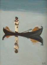 Man fishing, 1908. Artist: Gallen-Kallela, Akseli (1865-1931)