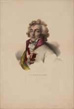 Portrait of Charles-Joseph, Prince de Ligne (1735-1814), 1825. Artist: Grevedon, Pierre Louis Henri (1776-1860)
