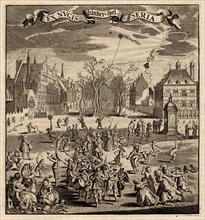 Ex Nugis. Children's Games. Artist: Sillemans, Experiens (1611-1653)