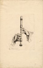 Recorder Player's Hands, um 1700. Artist: Picart, Bernard (1673?1733)