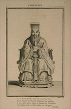 Portrait of the Chinese thinker and social philosopher Confucius, 1788. Artist: Helman, Isidore Stanislas (1743-1806/9)
