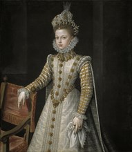 The Infanta Isabel Clara Eugenia (1566-1633), 1579. Artist: Sánchez Coello, Alonso (1531-1588)