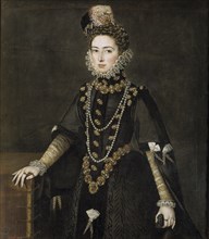 Portrait of the Infanta Catherine Michelle of Spain (1567-1597), 1584-1585. Artist: Sánchez Coello, Alonso (1531-1588)