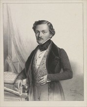 Portrait of the singer Gilbert-Louis Duprez (1806-1896), 1837. Artist: Vigneron, Pierre Roch (1789-1872)