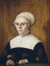 The wife of Jörg Zörer, at the age of 28, 1531. Artist: Amberger, Christoph (ca. 1500-1562)