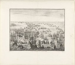 The sinking of the Spanish Armada in 1588, c. 1680. Artist: Luyken, Jan (Johannes) (1649-1712)